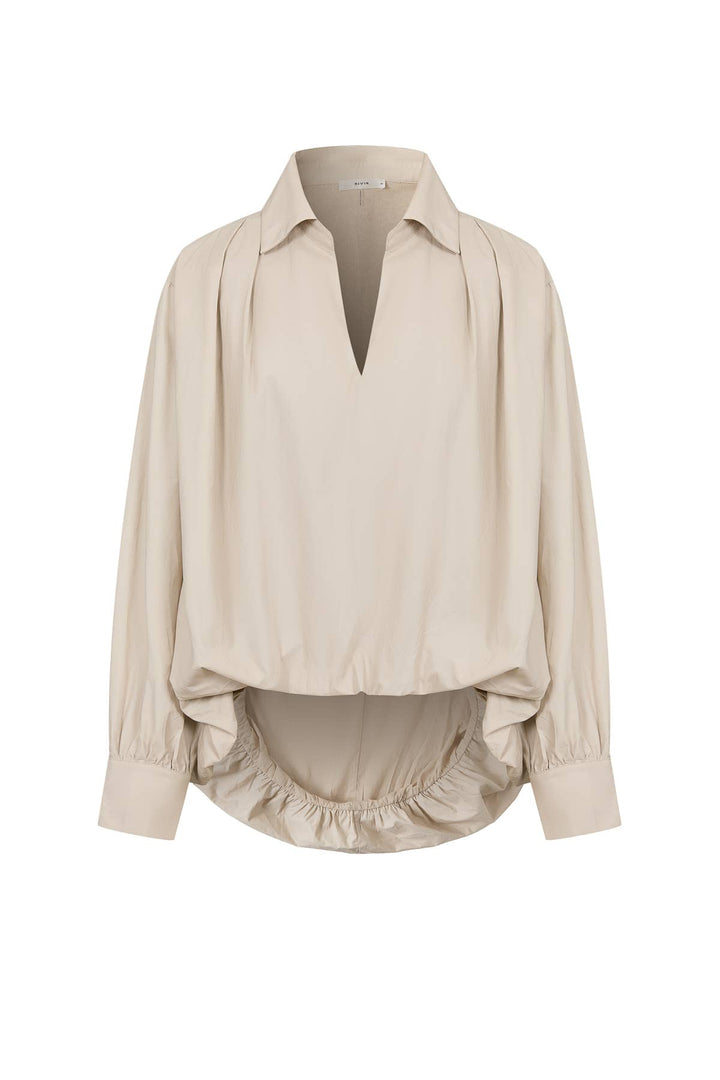 Woven Bubble High Low Shirt - The Village Retail