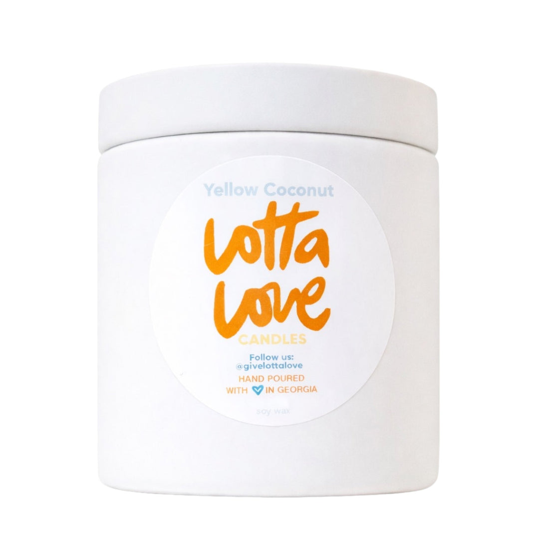 Yellow Coconut Candle - The Village Retail