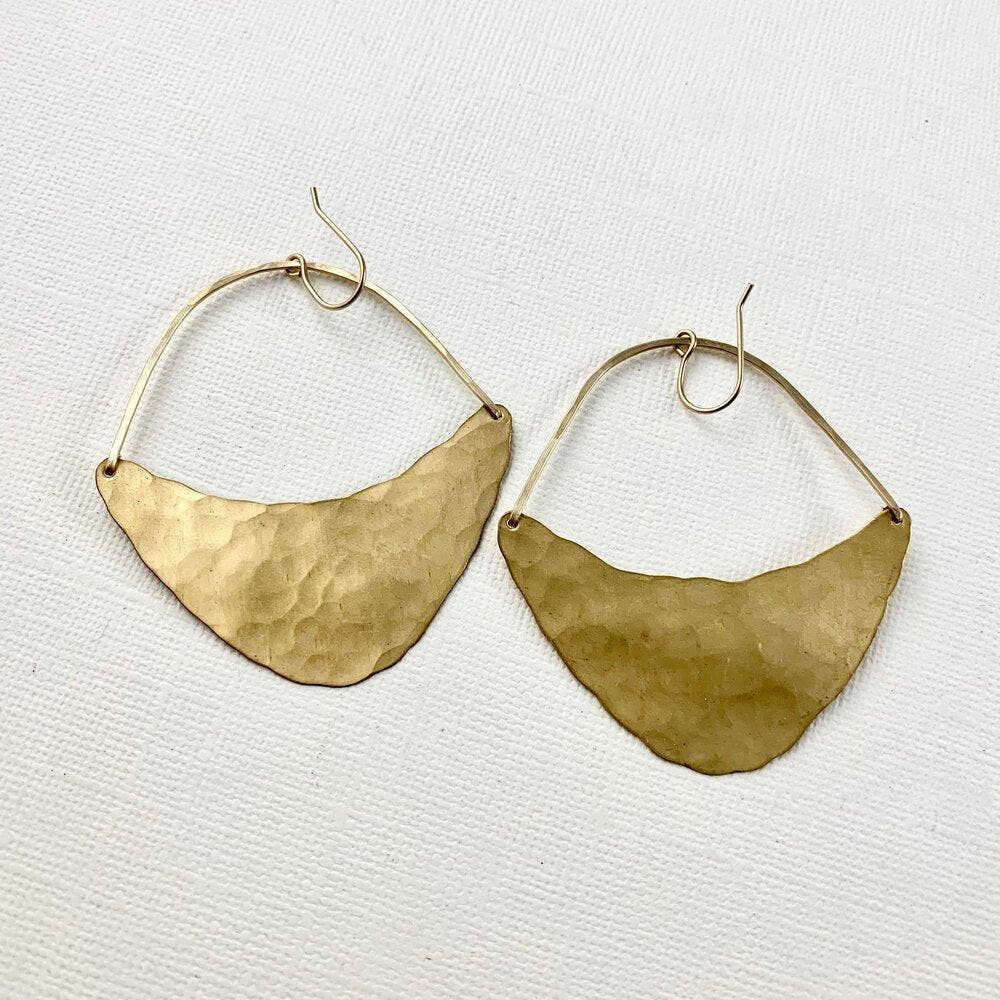 14K Gold Filled/ Sterling Silver Wire Handmade Hope Earrings - The Village Retail