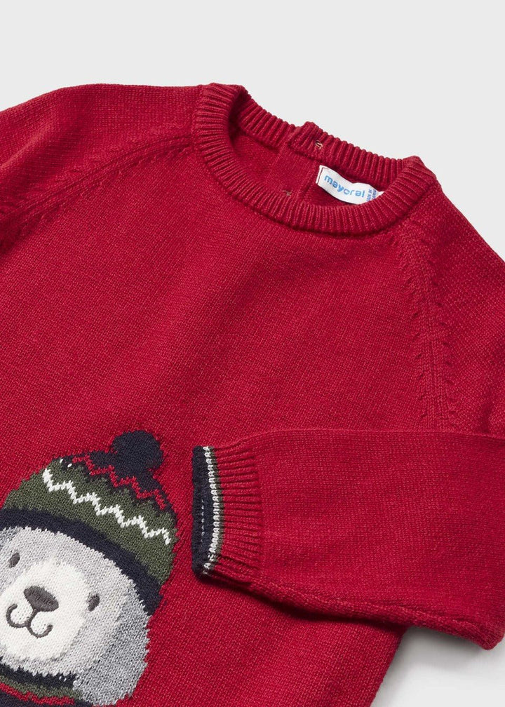 Baby Boy Intarsia Sweater with slim Fit Pants Set - The Village Retail