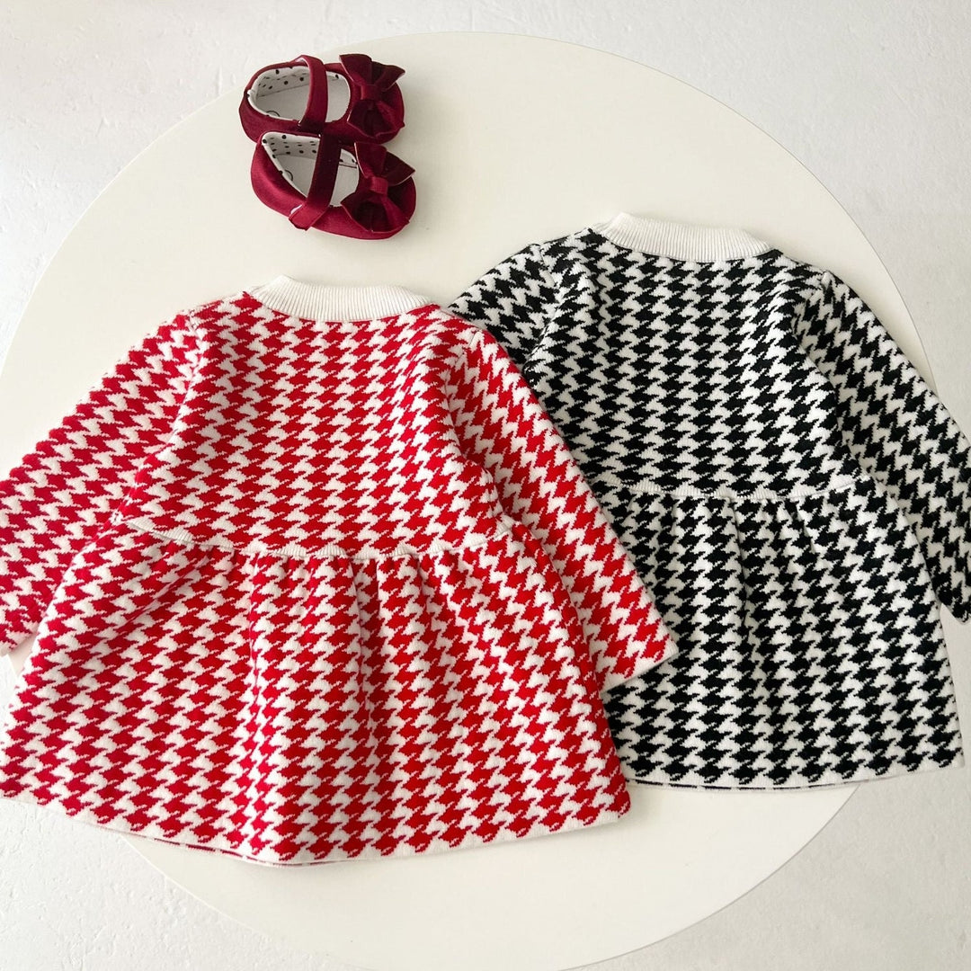 Baby Girl Houndstooth Dress - The Village Retail