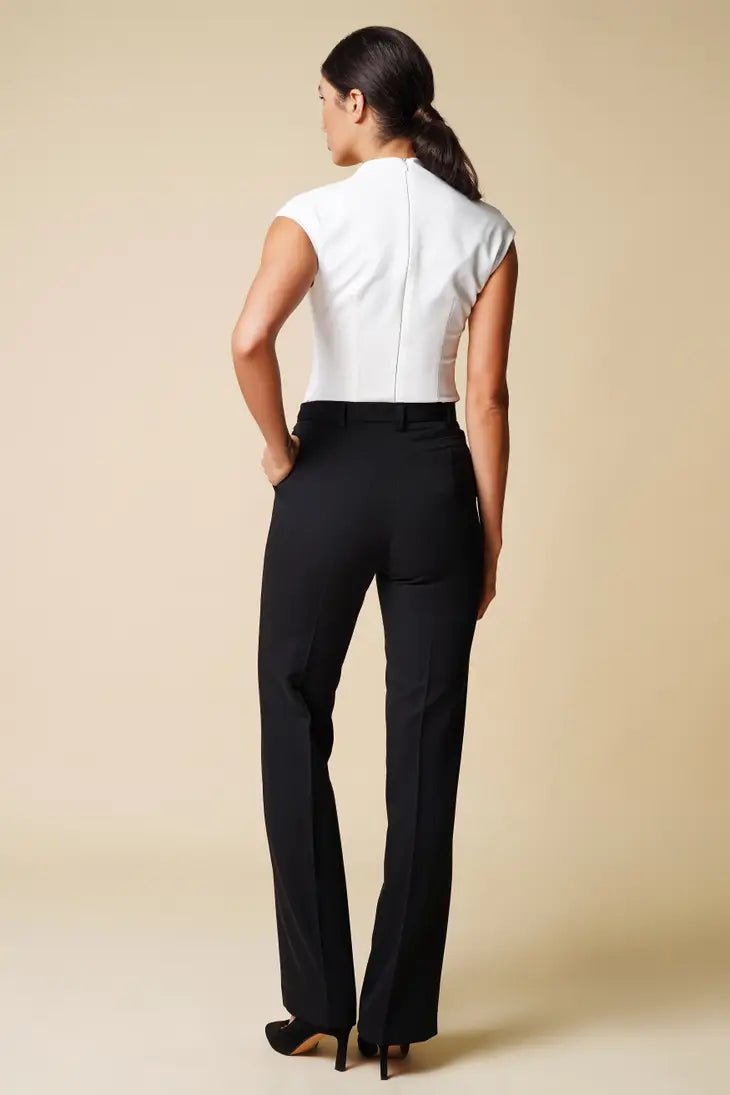 Black High-Rise Wide-leg Trousers - The Village Retail