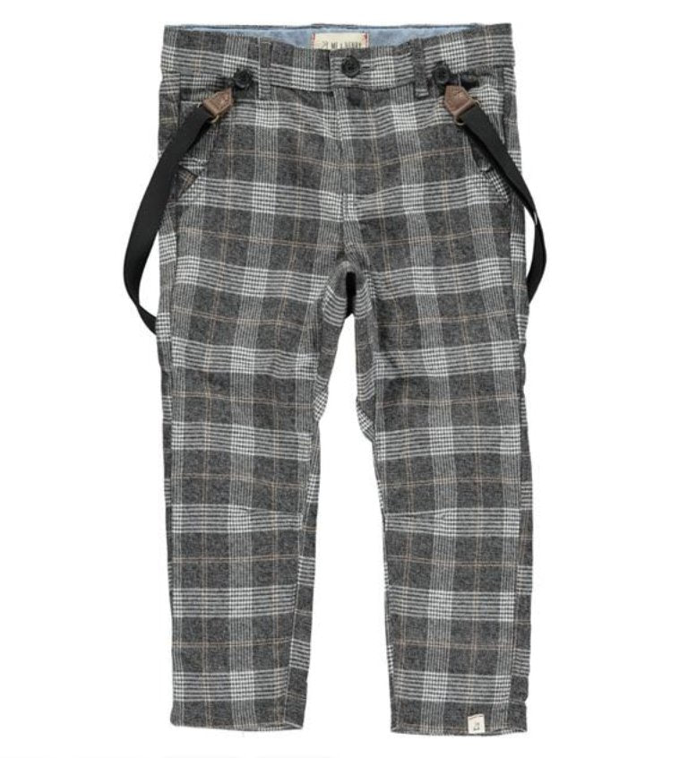 Boys' Woven Pants with removeable suspenders - The Village Retail