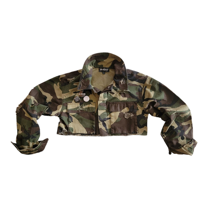 Cropped Camo Jacket - The Village Retail