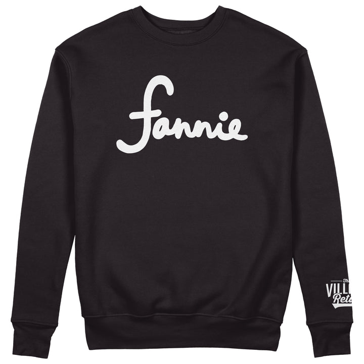 Fannie Crewneck - Black - Front only - The Village Retail