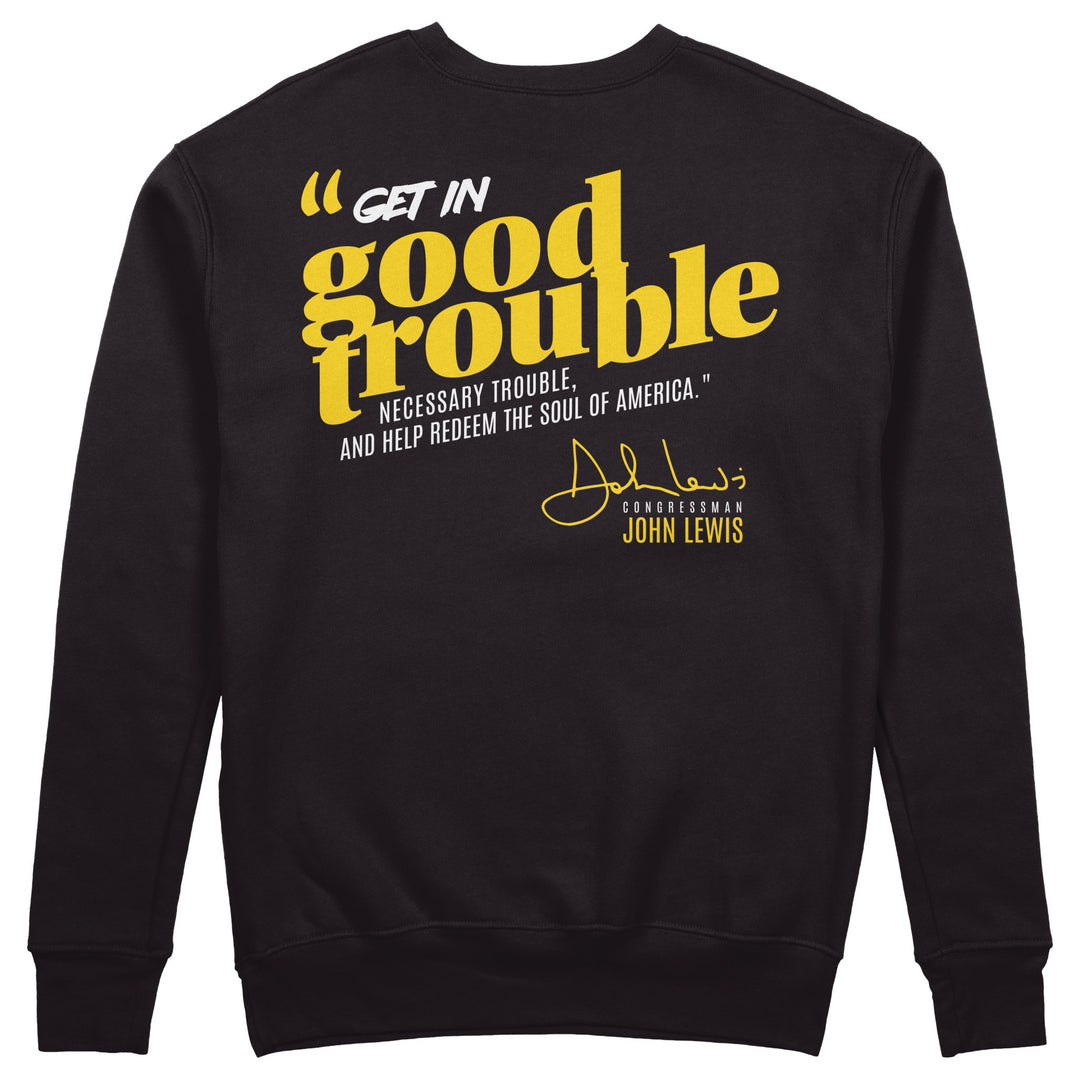 “Good Trouble” John Lewis Crewneck - The Village Retail