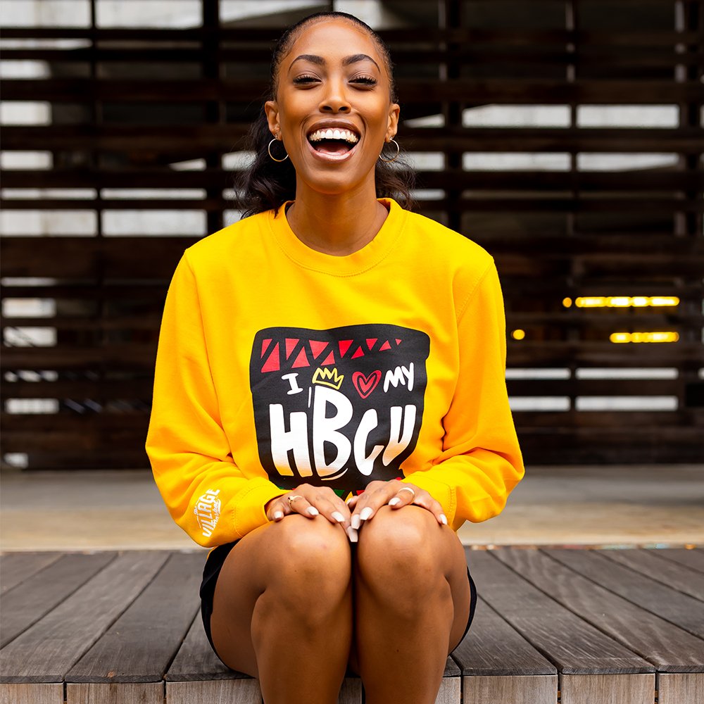 "I Love My HBCU" Crewneck (Limited Edition) - The Village Retail