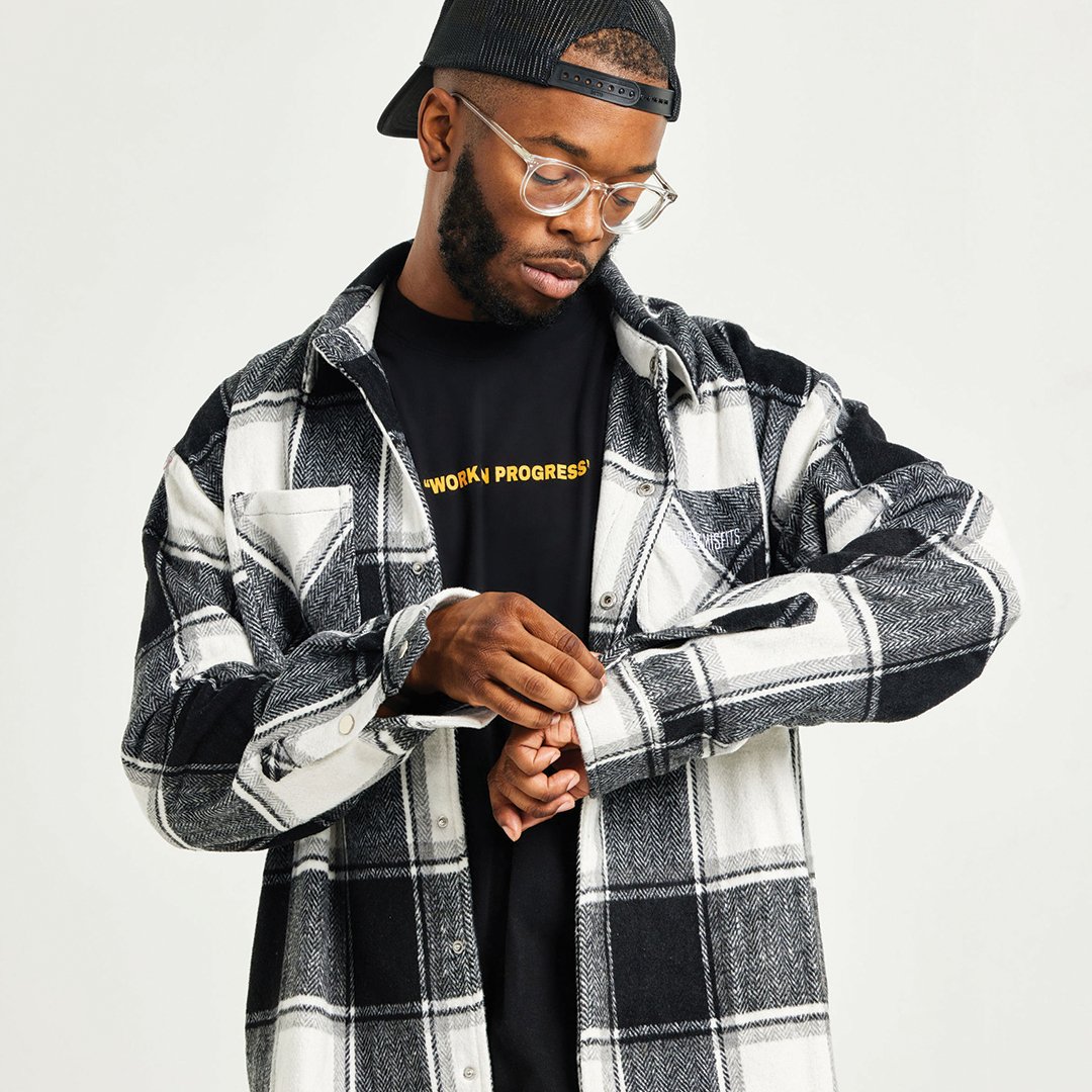 Kultured Misfits Atelier Checkered Shirt Jacket - The Village Retail