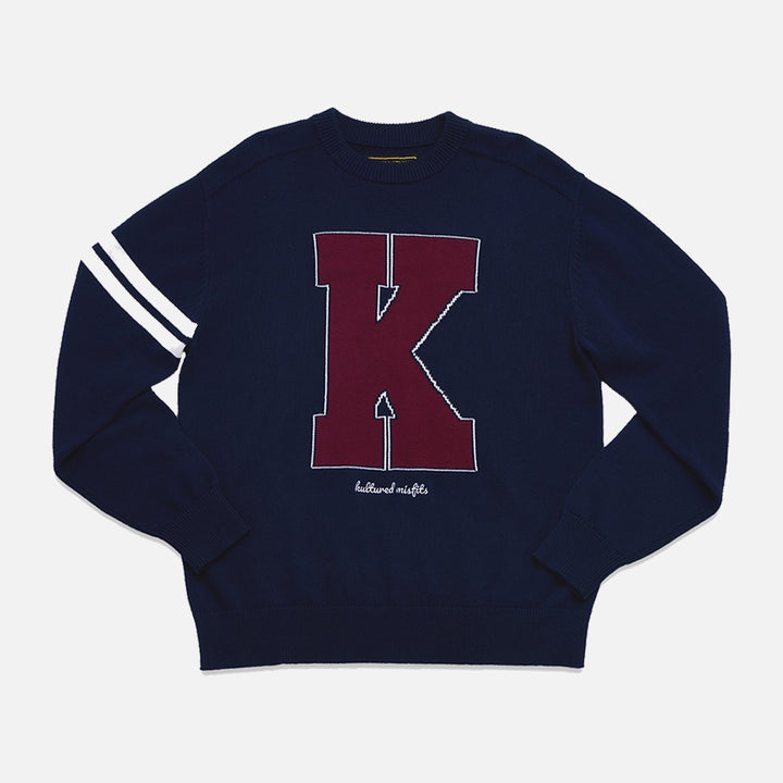 Kultured Misfits Varsity Knit Sweater - The Village Retail