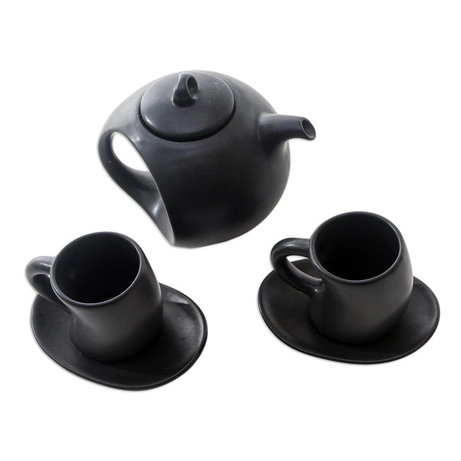 Novica Handmade Pour The Tea In Black Tea Set (Set For 2) - The Village Retail