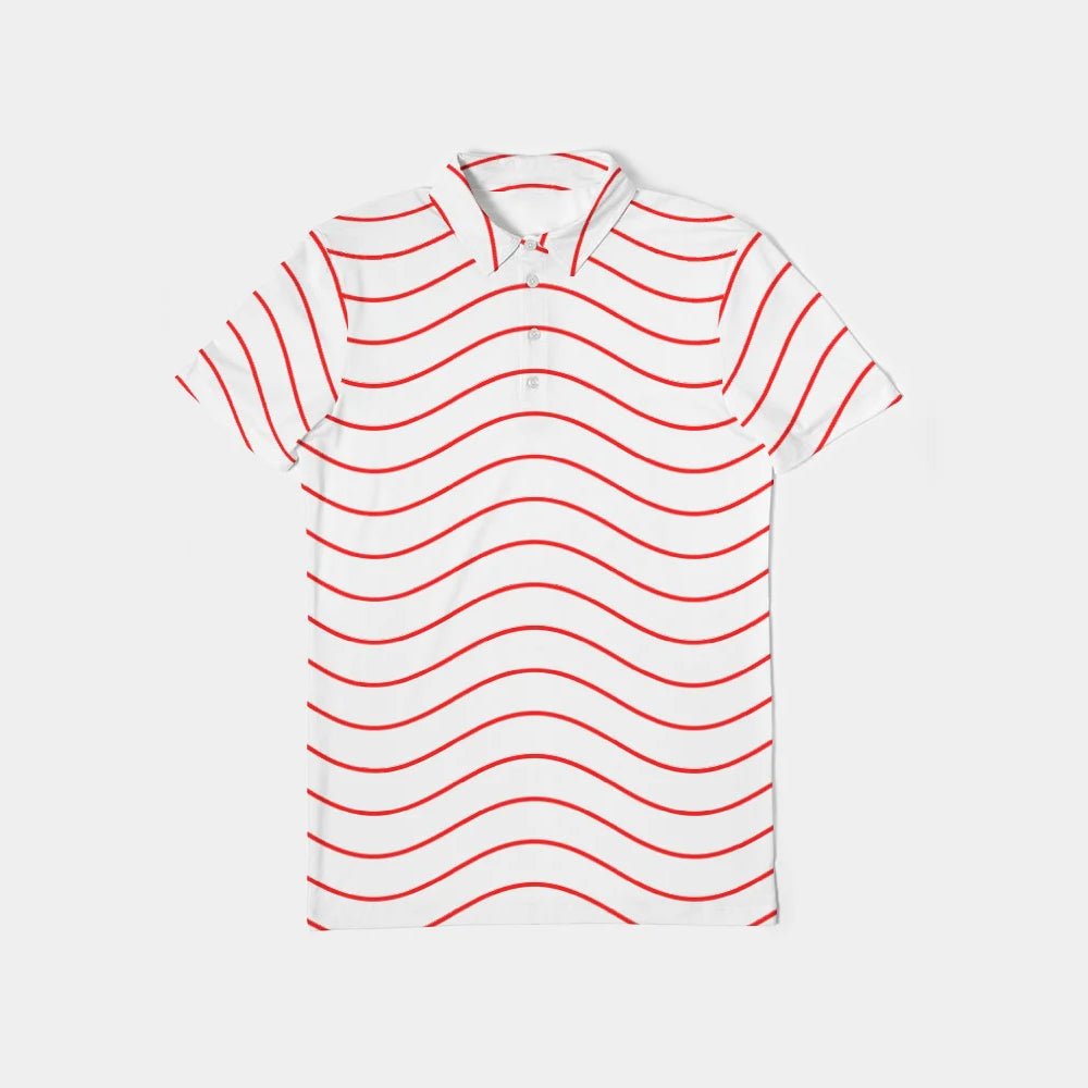 Red Ripple Polo - The Village Retail