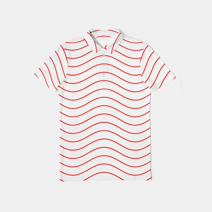 Red Ripple Polo - The Village Retail