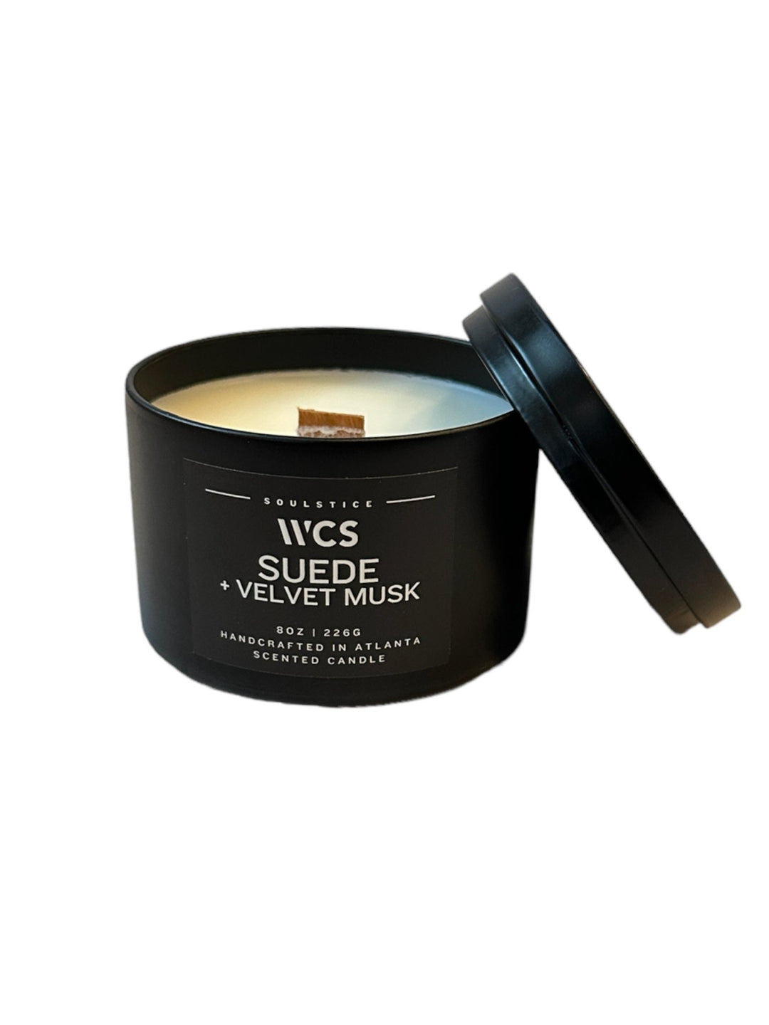 Suede + Velvet Musk Candle Tin 8 oz - The Village Retail