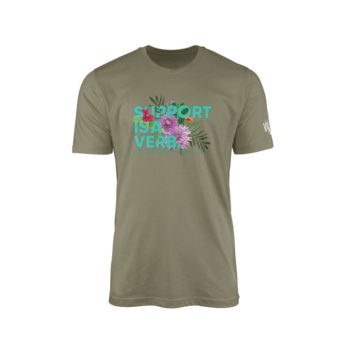 Support Is A Verb Floral T-Shirt *Spring Edition* - The Village Retail