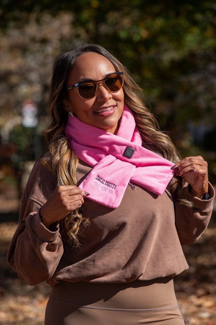 Sweat Pretty Women’s Breast Cancer Awareness Heated Scarf - The Village Retail