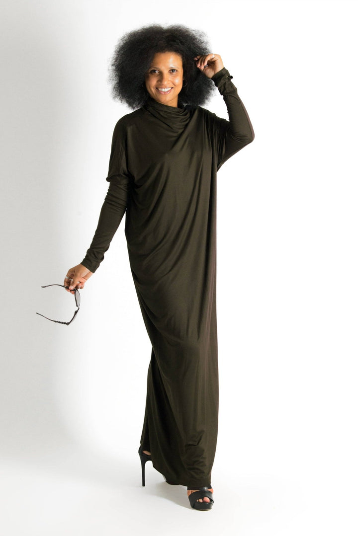 VALENSIA Turtleneck Long Dress - The Village Retail